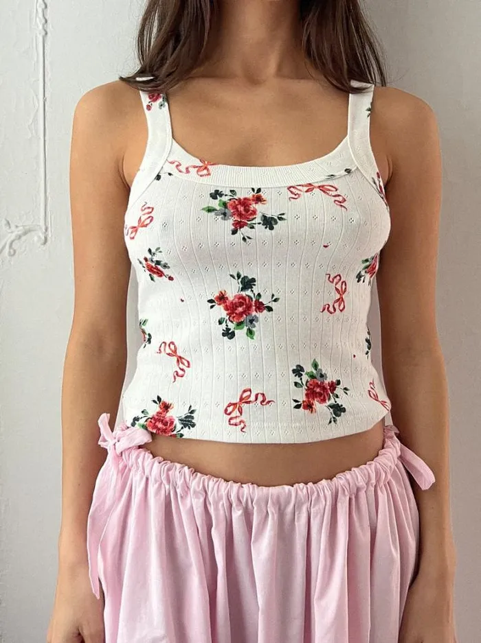 Tops Shop Lisa Says Gah Harley Pointelle Tank