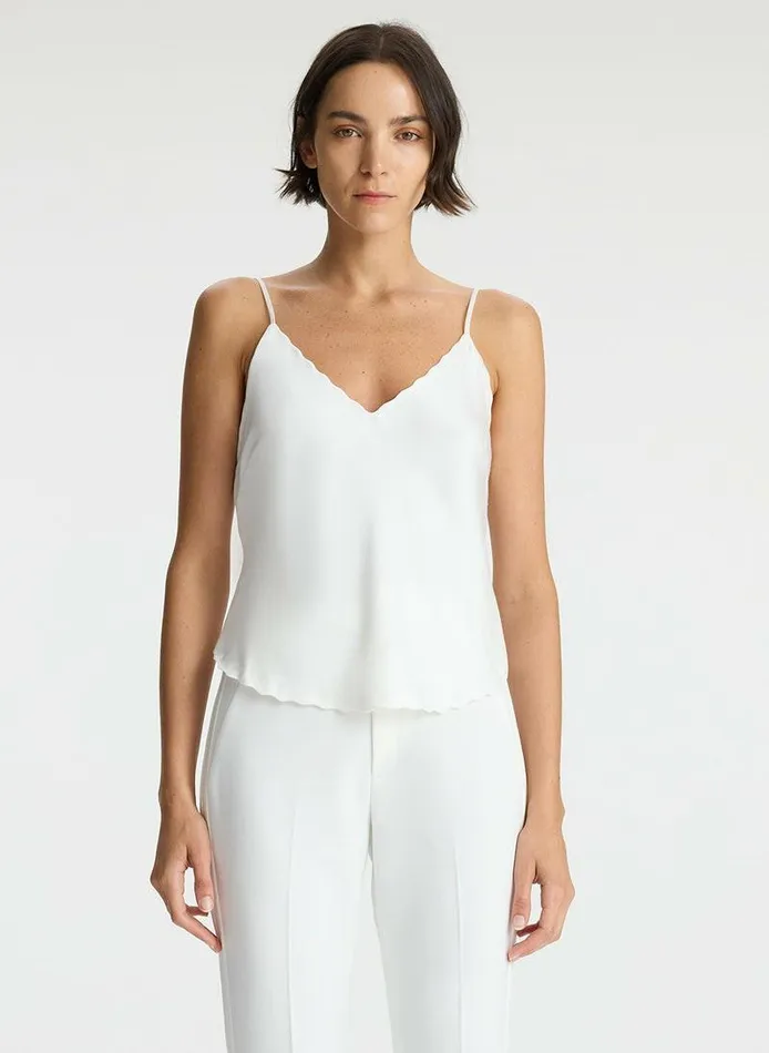 Tops Women ALC Malia Scalloped Camisole Top White