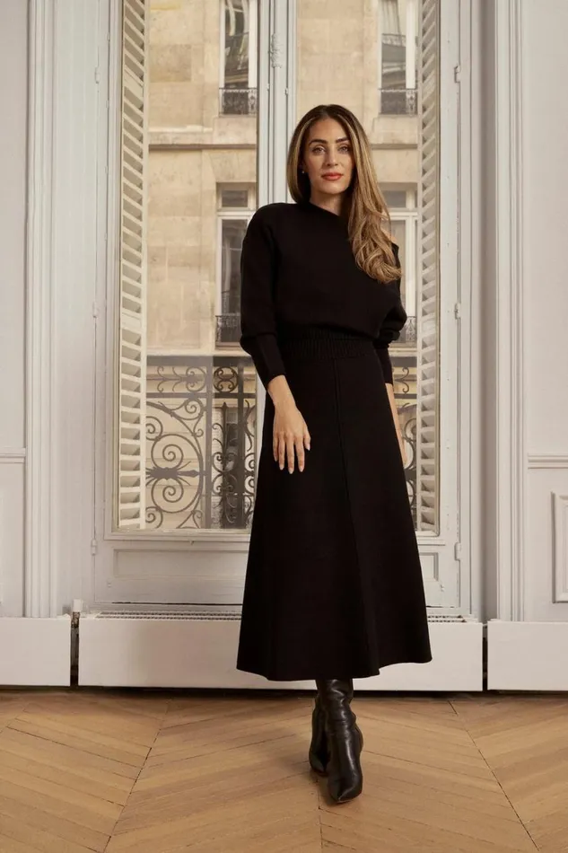 Tops Women Karen Millen Lydia Millen Viscose Blend Milano Knit Top Coord Black Tops Women Karen Millen Lydia Millen Viscose Blend Milano Knit Top Coord Black