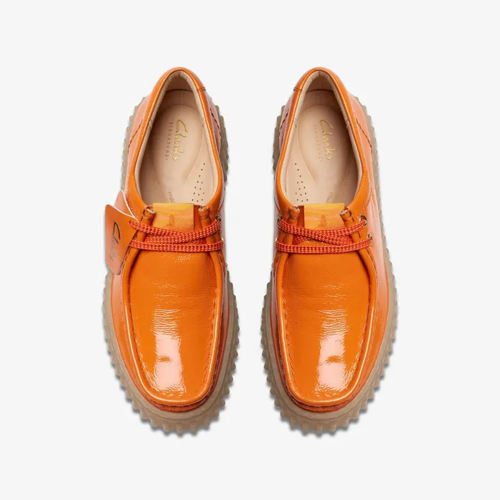 Torhill Bee Orange Patent Women Clarks Platforms