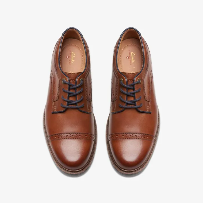 Un Shire Vibe Tan Combination Men Clarks Casual Dress Shoes