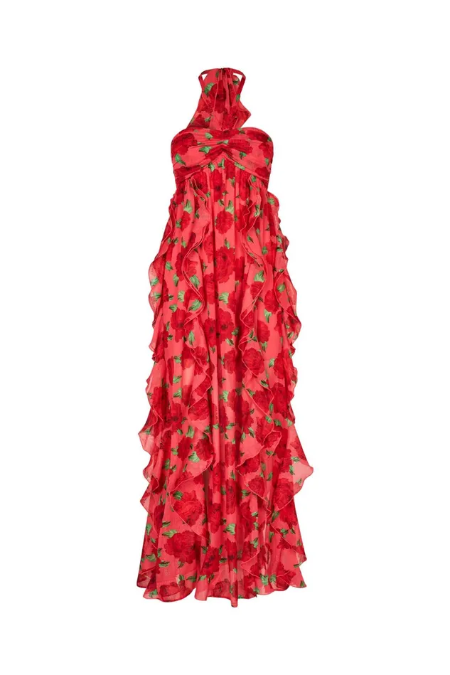 Valentina Dress 8211 Coral Roses Women Cras Dresses