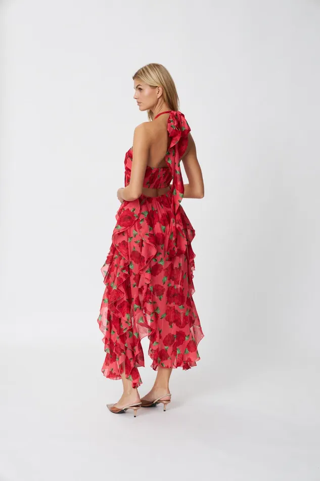 Valentina Dress 8211 Coral Roses Women Cras Dresses