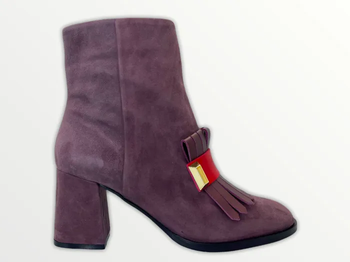 Vinci Leather Boots and Booties The Luksor Rose Suede Leather Block Heel Boot 8211 Women Vinci Leather Boots and Booties The Luksor Rose Suede Leather Block Heel Boot 8211 Women