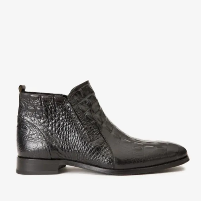Vinci Leather Boots The Randor Black Leather SideZip Dress Ankle Boot 8211 Men Vinci Leather Boots The Randor Black Leather SideZip Dress Ankle Boot 8211 Men
