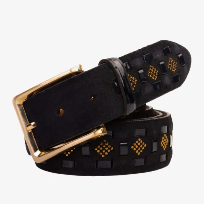 Vinci Leather Leather Belts The Vicino Navy Leather Belt 8211 Men