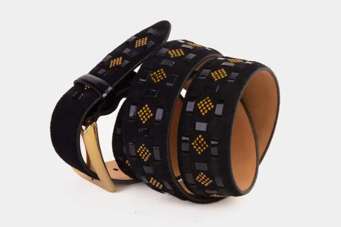 Vinci Leather Leather Belts The Vicino Navy Leather Belt 8211 Men