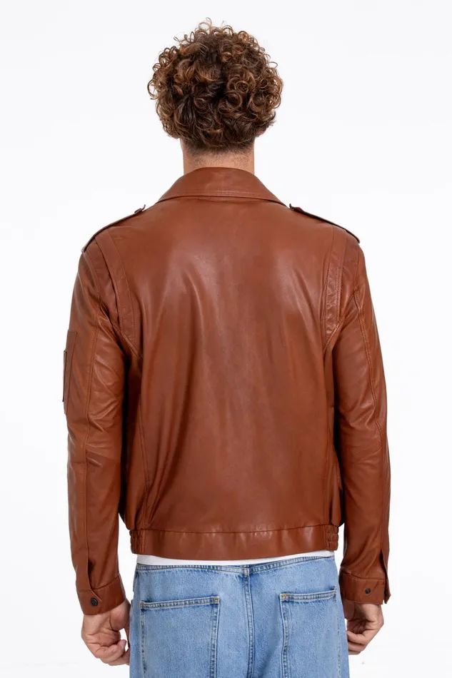 Vinci Leather Leather Jackets The Leureles Tan Leather Jacket 8211 Men