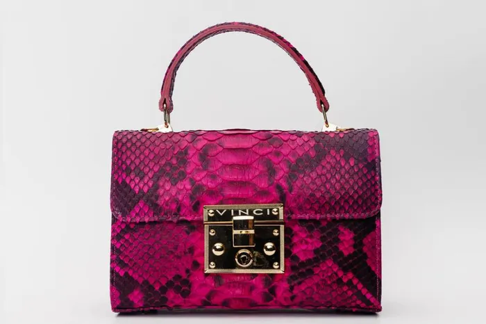 Vinci Leather Sandals The Queen Fuchsia Leather Handbag 8211 Women