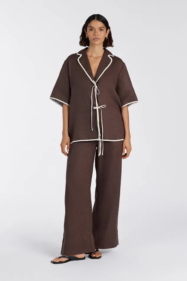 VON CHOC LINEN PANT Women DISSH Pants