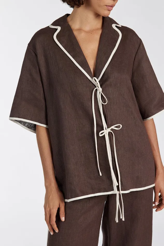 VON CHOC LINEN SHIRT Women DISSH Tops