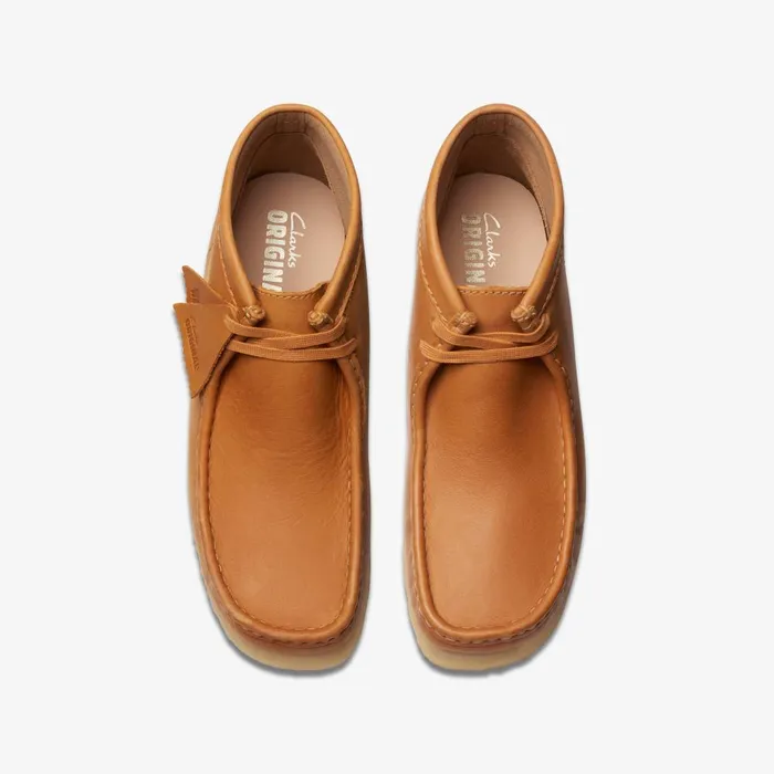 Wallabee Boot Mid Tan Leather Men Clarks Wallabees