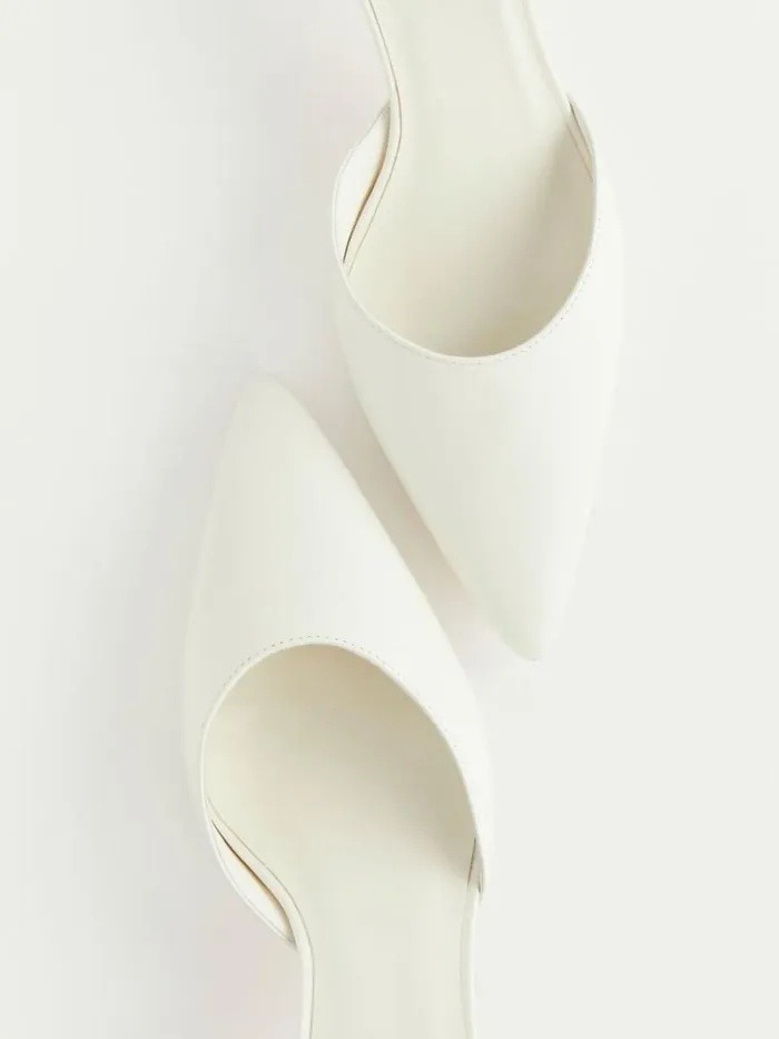 WeddingsShoes The Reformation Wade Kitten Heel White
