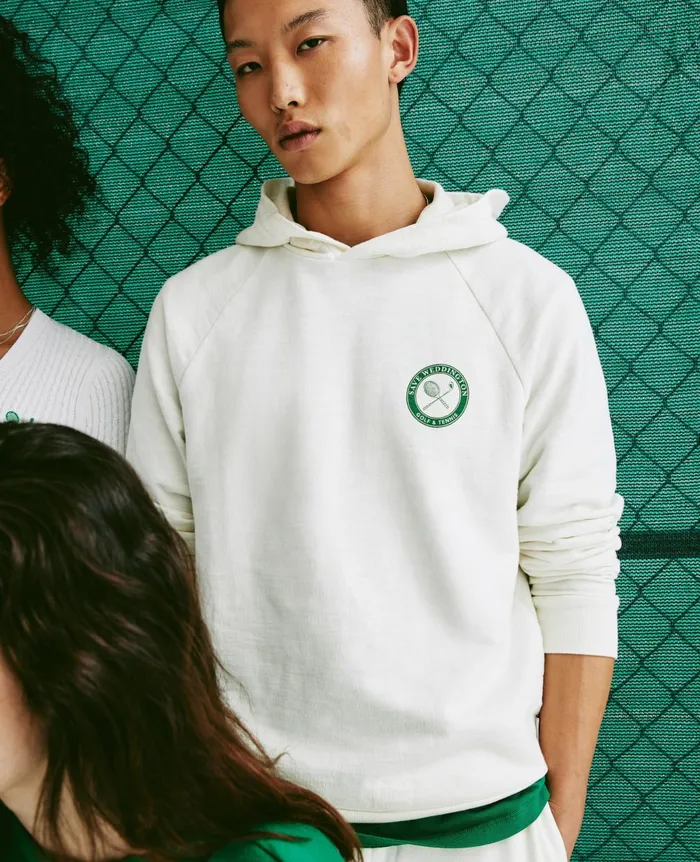 Weddington Hoodie Weddington Crest White Clay Men AG Jeans Sweatshirts