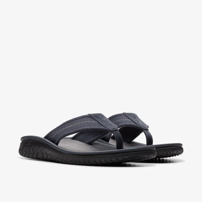 WESLEY BELT Navy Men Clarks Sandals and Flip Flops