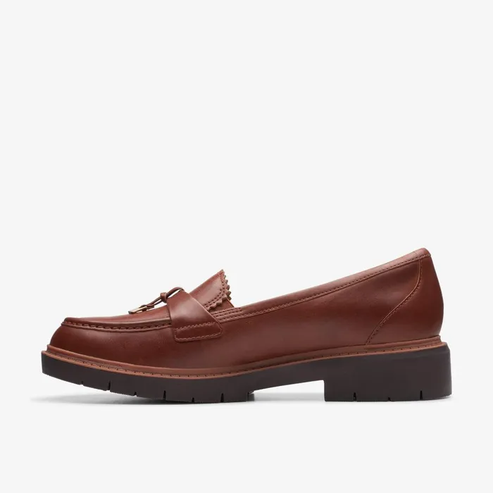 Westlynn Bella Tan Leather Women Clarks SlipOns