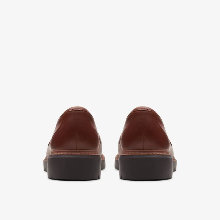 Westlynn Bella Tan Leather Women Clarks SlipOns