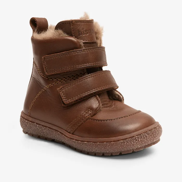Winter boots KIDS bisgaardshoes storm lamb coffee Brown