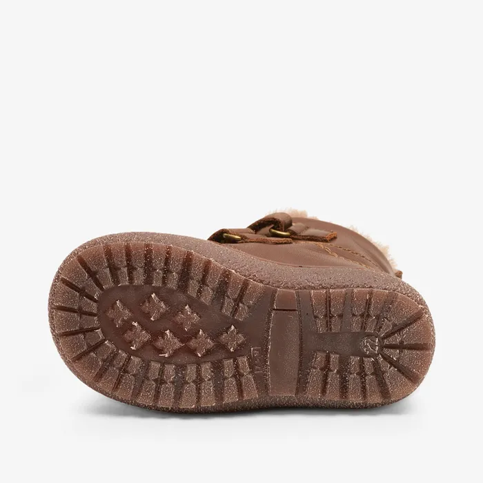 Winter boots KIDS bisgaardshoes storm lamb coffee Brown