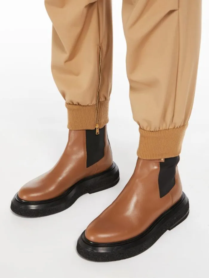 Woman Cargo Trousers In Gabardine Wool Camel Maxmara Trousers Woman Cargo Trousers In Gabardine Wool Camel Maxmara Trousers