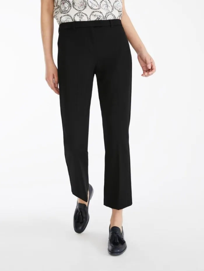 Woman Cottonblend Trousers Black Maxmara Trousers