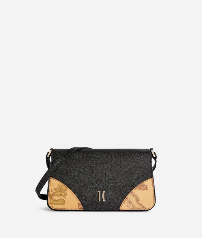 Woman Crossbody Bags Alviero Martini Flying City Flap Crossbody Bag Black