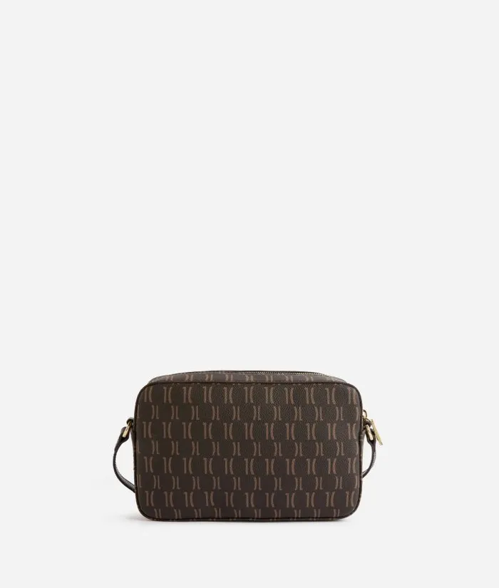 Woman Crossbody Bags Alviero Martini Geo Iconic Mix Small Reporter Crossbody Bag Chocolate
