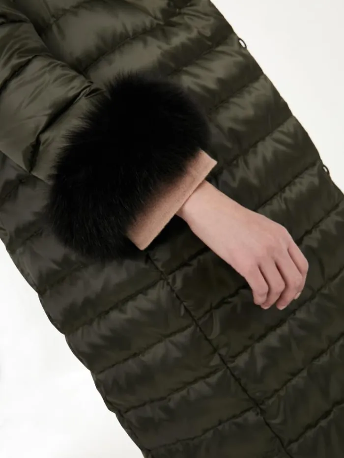 Woman Fox Fur Cuffs Black Maxmara The Cube Accessories Woman Fox Fur Cuffs Black Maxmara The Cube Accessories