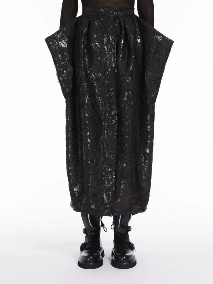 Woman Jacquard Skirt Black Maxmara Skirts