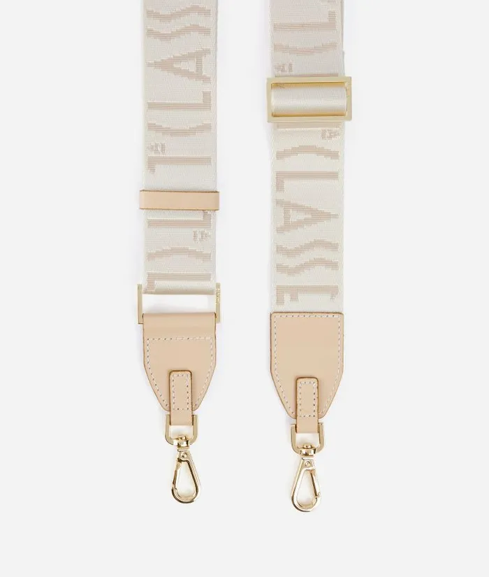 Woman Other Accessories Alviero Martini Ribbon Shoulder Strap With 1 Classe Logo White