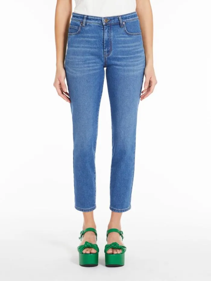 Woman Slimfit Denim Jeans Navy Maxmara Trousers