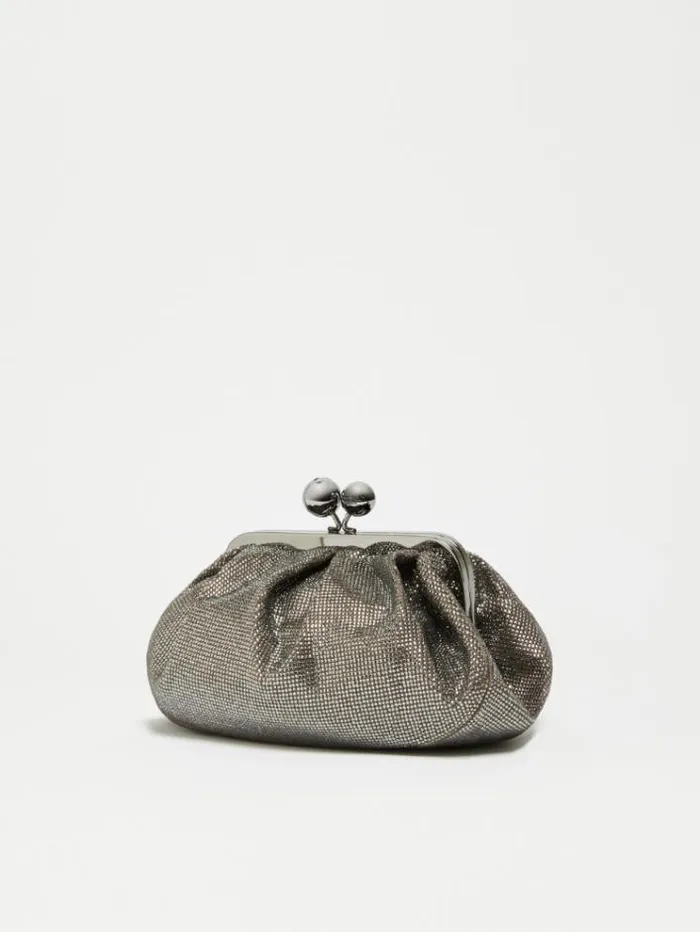 Woman Small Pasticcino Bag In Rhinestones Black Maxmara Weekend Bag