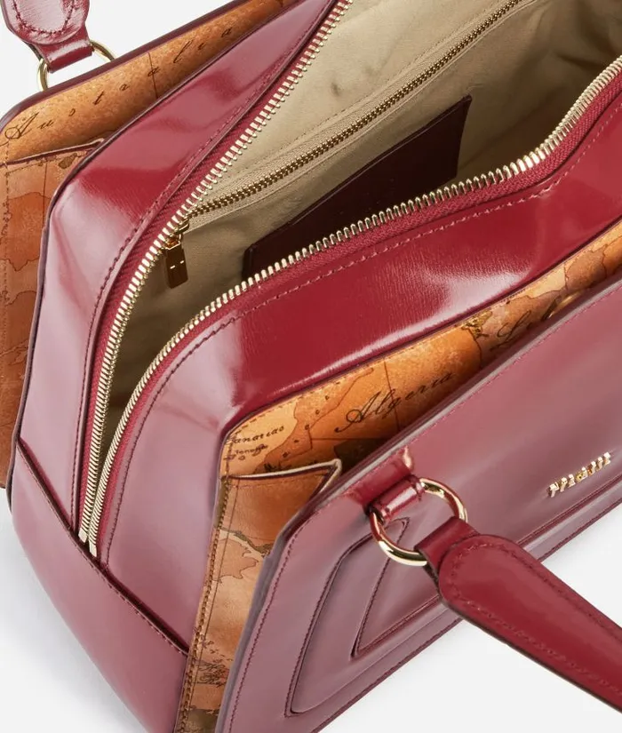 Woman Top Handle Bags Alviero Martini Future Bag Handbag With Crossbody Strap Raspberry