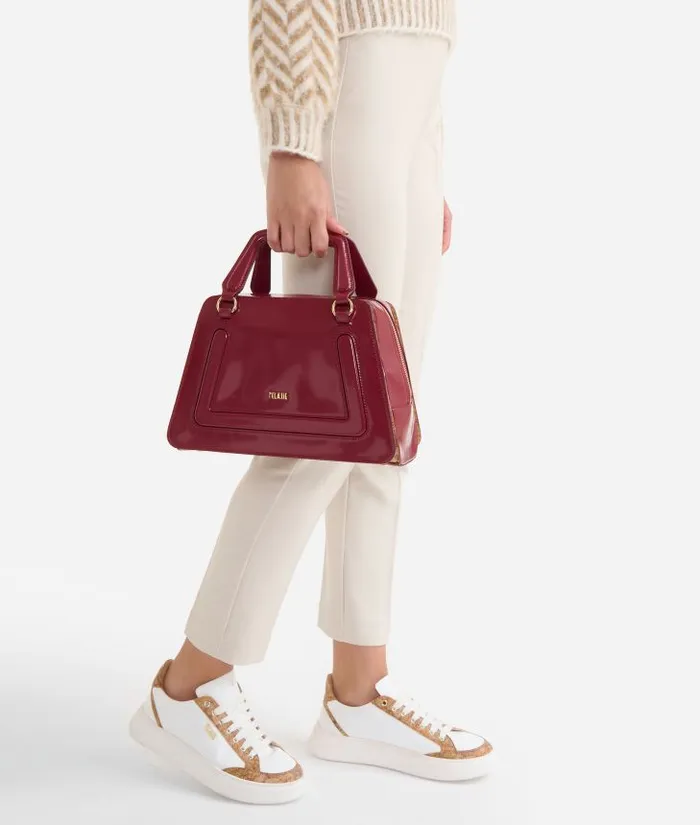 Woman Top Handle Bags Alviero Martini Future Bag Handbag With Crossbody Strap Raspberry