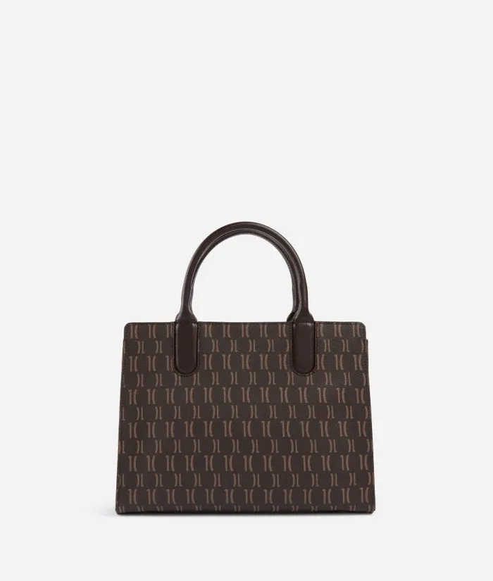 Woman Top Handle Bags Alviero Martini Geo Iconic Mix Handbag With Crossbody Strap Chocolate