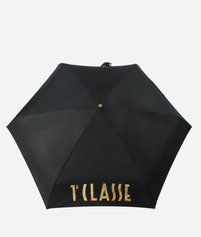 Woman Umbrellas Alviero Martini 1 Classe Supermini Geo Logo Umbrella Black
