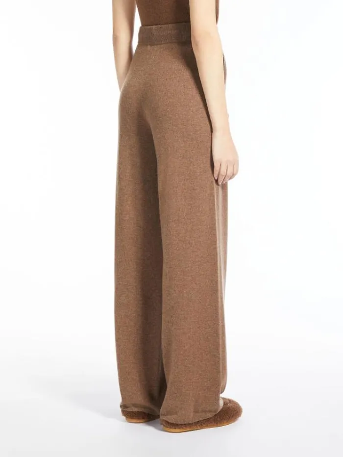 Woman Wool And Cashmere Trousers Light Brown Maxmara Trousers Woman Wool And Cashmere Trousers Light Brown Maxmara Trousers