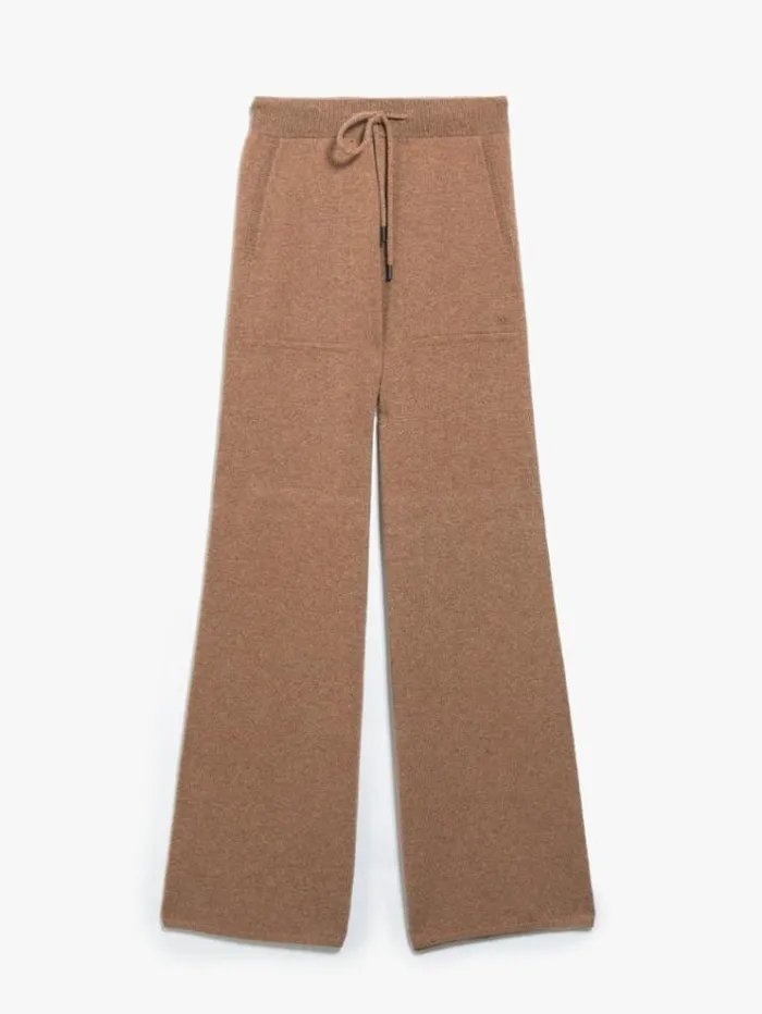 Woman Wool And Cashmere Trousers Light Brown Maxmara Trousers Woman Wool And Cashmere Trousers Light Brown Maxmara Trousers