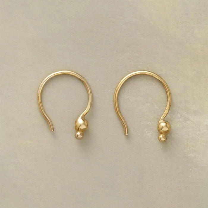 Women 18Kt Gold Plate Double Dot Earrings Sundance Catalog Earrings