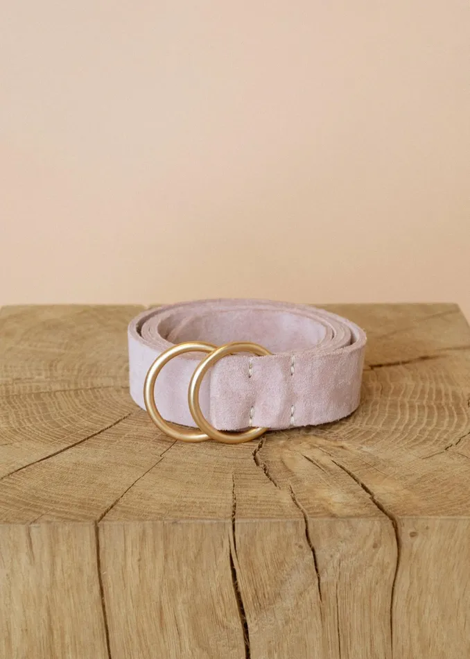 Women Accessories MOS MOSH MMAntique Suede Belt Old Rose