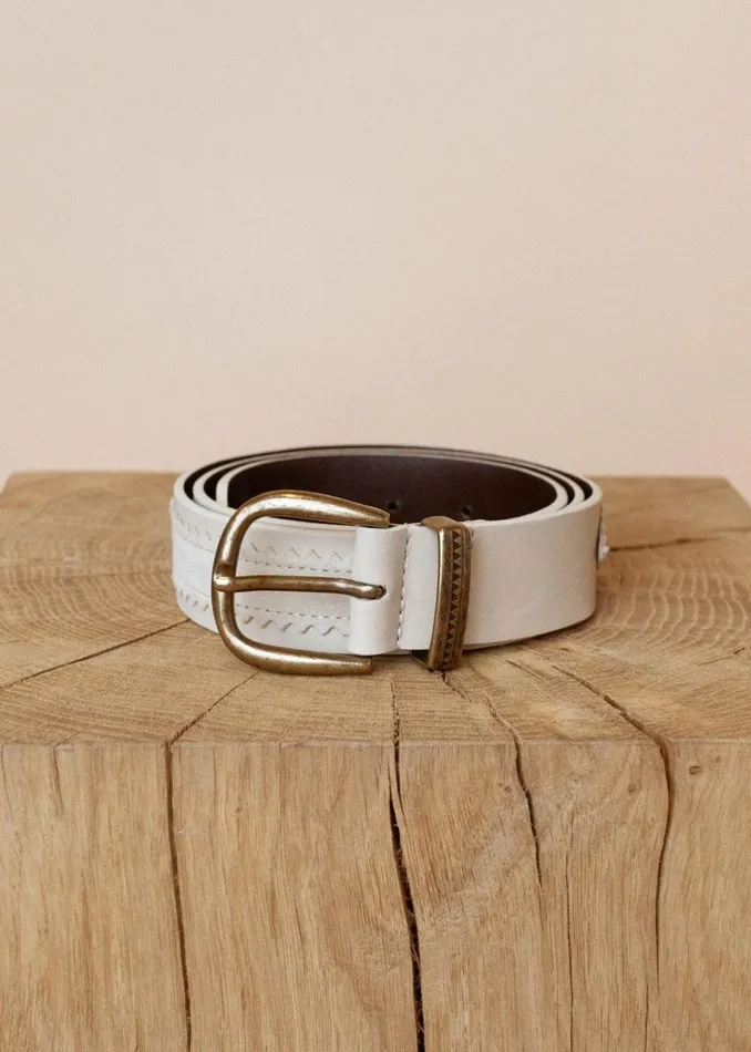 Women Accessories MOS MOSH MMFrill Mix Belt Ecru