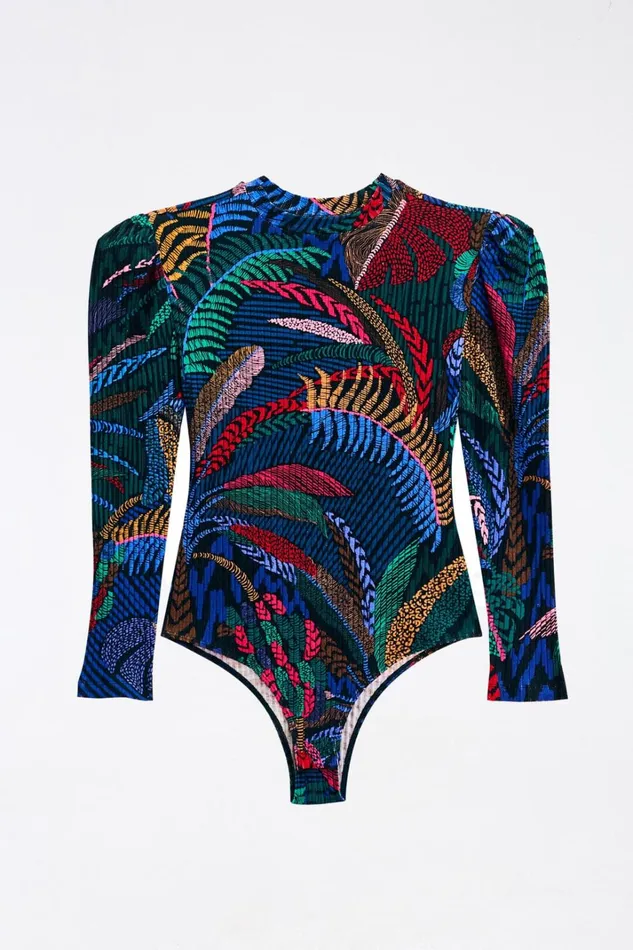Women Amazonia Night Organic Cotton Bodysuit Amazonia Night FARM Rio Bodysuits