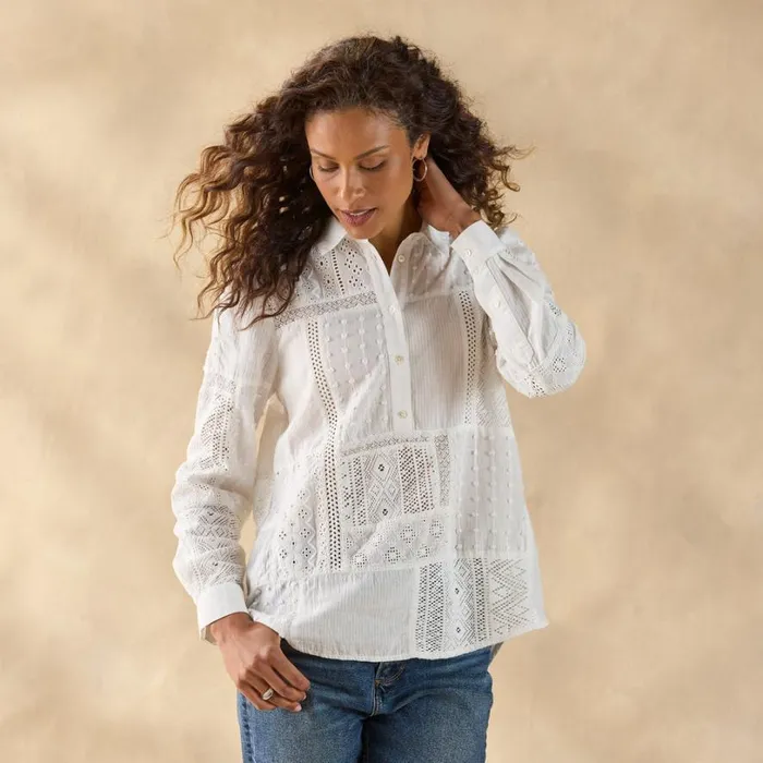 Women Ameya Top White Sundance Catalog Tops
