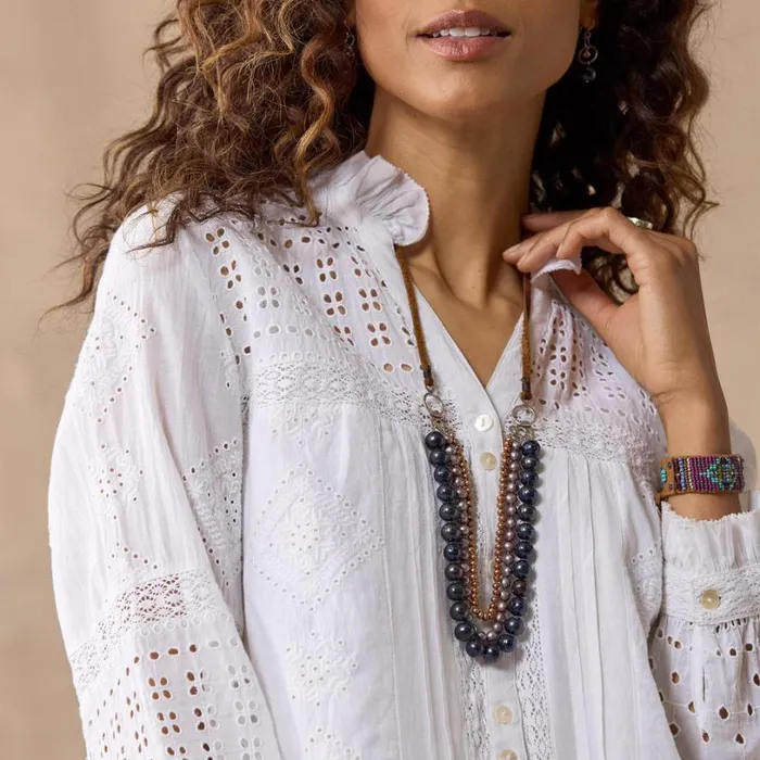 Women Annalynn Shirt White Sundance Catalog Tops Women Annalynn Shirt White Sundance Catalog Tops