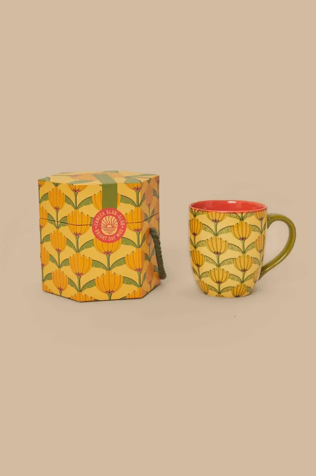 Women Banana Deco Bright Day Mug Multi FARM Rio Gifts