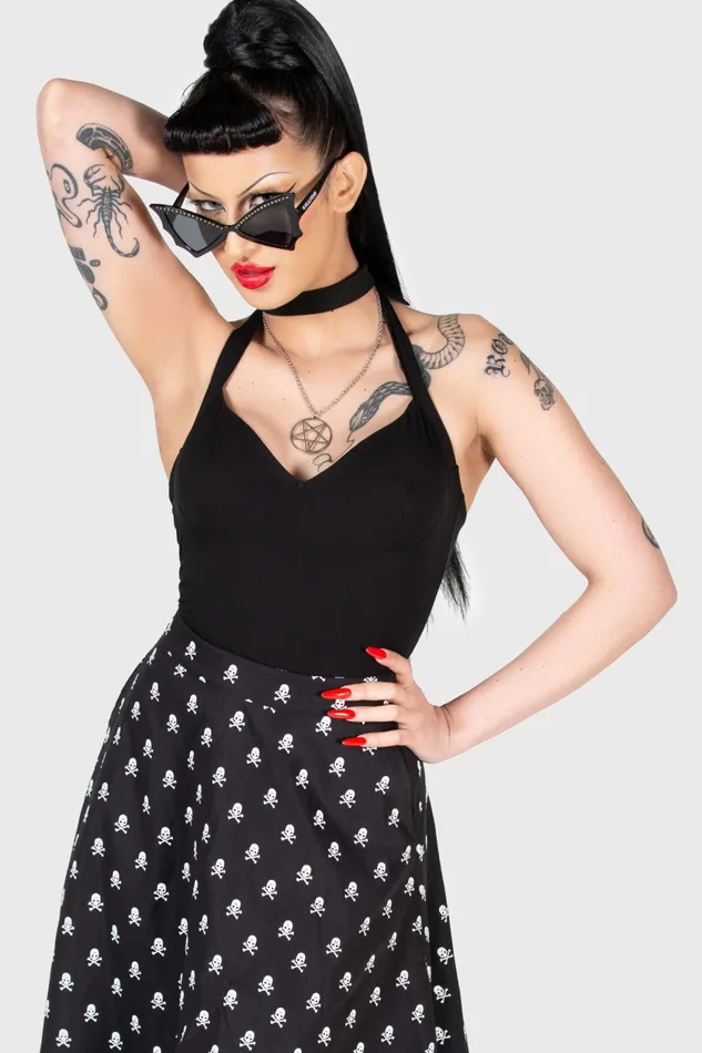 Women Basics Killstar Real Gone Halter Top