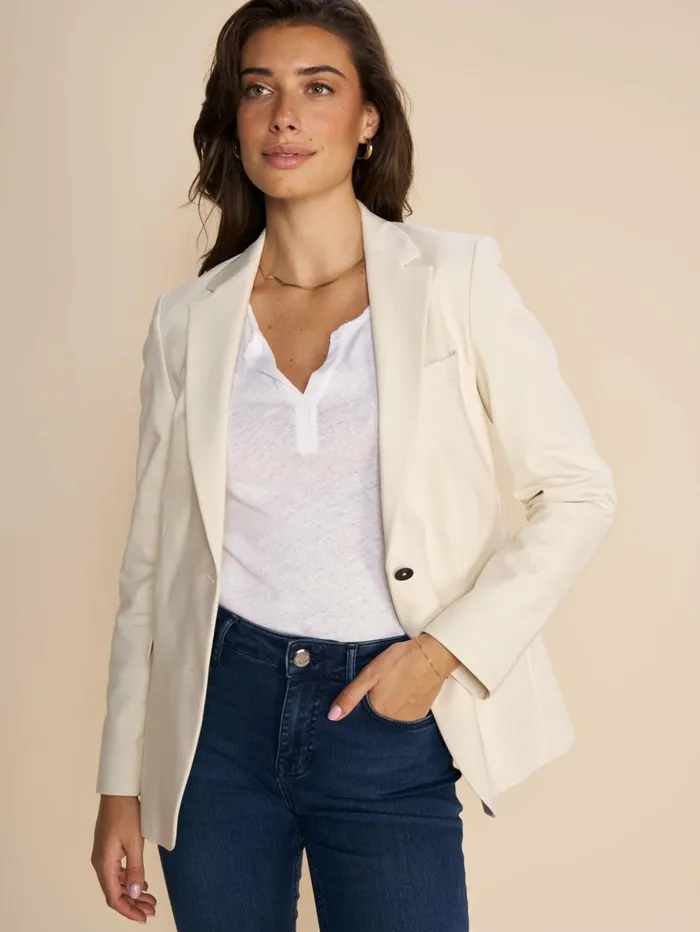 Women Blazers MOS MOSH MMMary Night Blazer Ecru