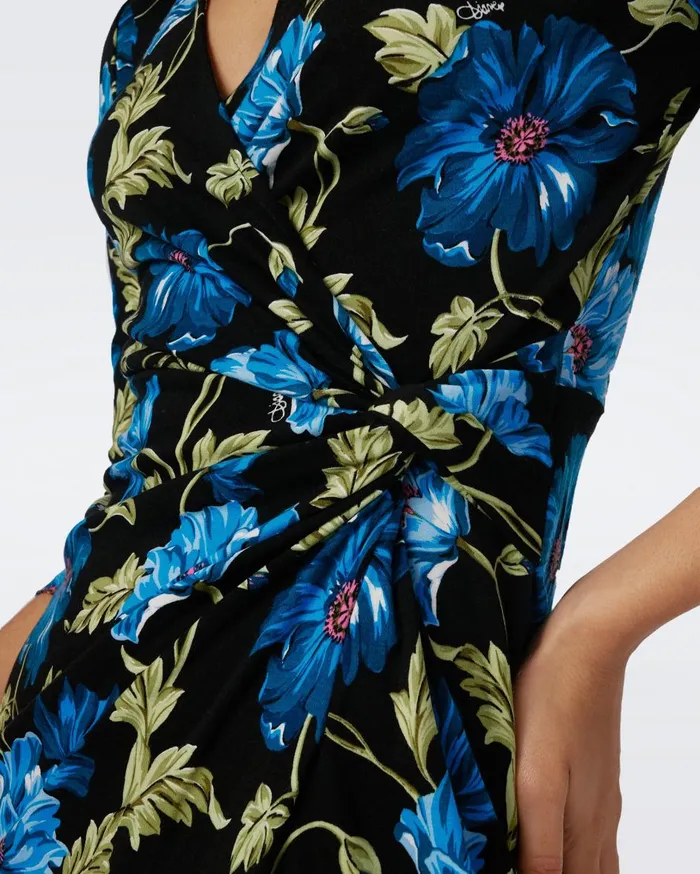 Women Borris Dress Hendrix Floral Dark Teal DVF Dresses
