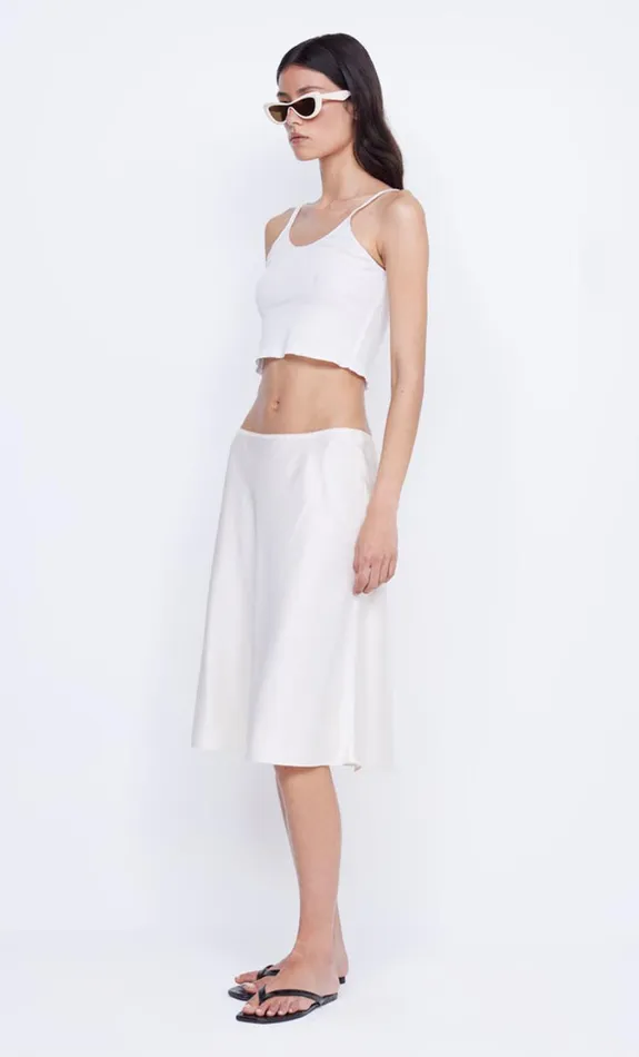 Women Bottoms Bec Bridge KAIA BIAS MIDI SKIRT Ivory