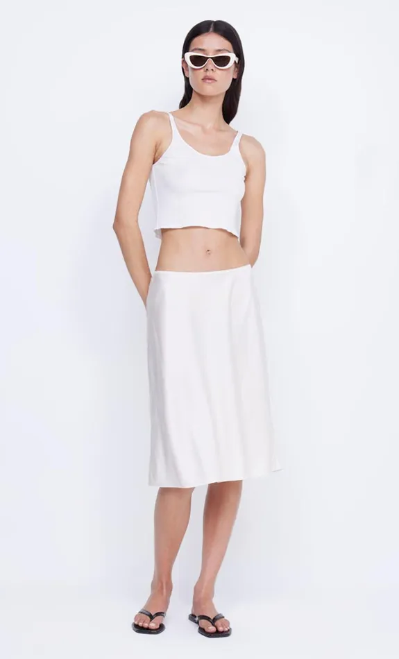 Women Bottoms Bec Bridge KAIA BIAS MIDI SKIRT Ivory